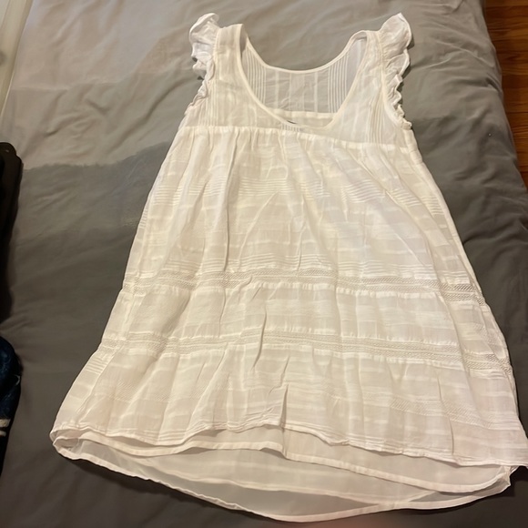 Rebecca Minkoff Ruffle Sleeve Mini Dress with Lace Detail - Picture 2 of 5